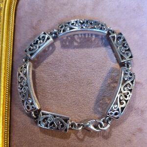 Vintage Premier Designs Silver Filigree Bracelet
